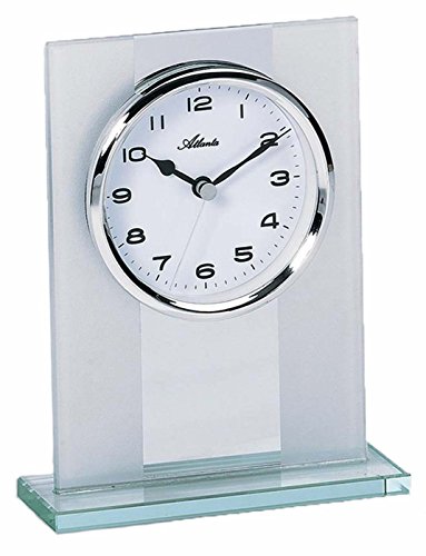 Preisvergleich Produktbild Atlanta 3027 Tischuhr Glas Modern