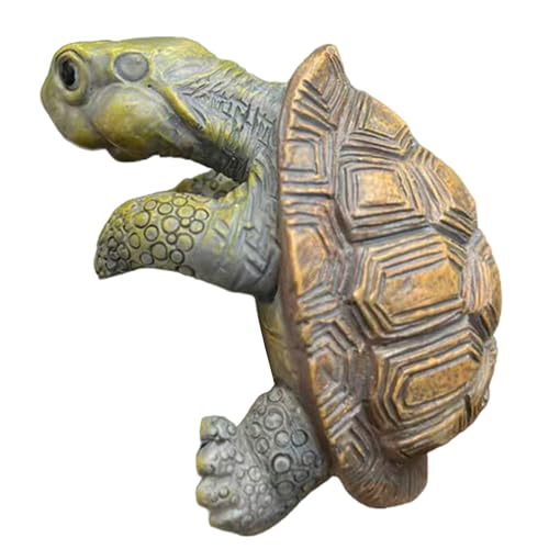 Plant Decorations for Pots, Cute Turtle Planter, Resin Turtle Decorations, Hanging Plant Pot for Home Garden Fence Balcony Patio Lawn Yard.