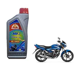 Max Pro Max Power Plus SAE - 20W50 4 Stroke Motorcycles Engine Oil, 1L for Honda CB Shine