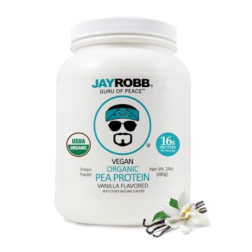 Jay Robb Organic Vegan Vanilla Pea Protein