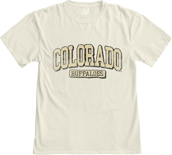 Blue 84 NCAA Unisex-Adult NCAA Officially Licensed T-Shirt Ivory Dyed Ringspun Vintage - Image 4