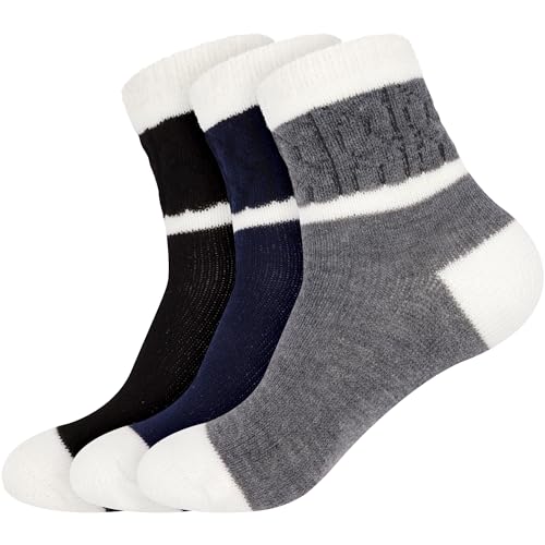 Image of BambooMN Women's Double Layer Thick Cabin Winter Socks - 3 Pairs