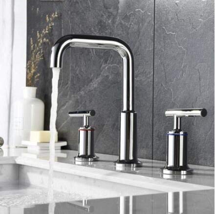 Mélangeur de lavabo de salle de bain style nord-américain or mat de luxe
