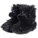 Home Slipper Women's Fun Winter Warm Long Plush Fleece Fringes Pom-Pom Indoor House Booties Slippers Halloween Gift Shoes,US 9/10