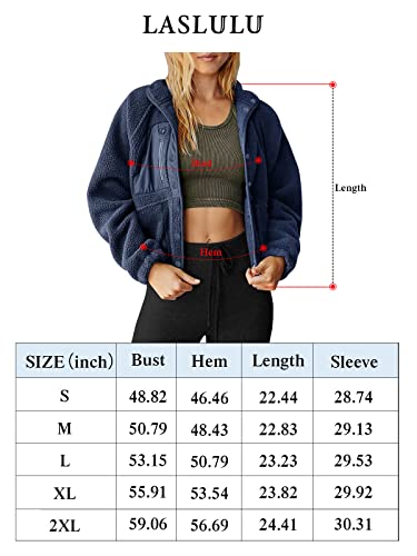 Laslulu Womens Athletic Sweatshirts Long Sleeve Crop Tops Oversized Winter Warm Sweater Polar Fleece Sweatshirt Workout Tops Pink #TOP5