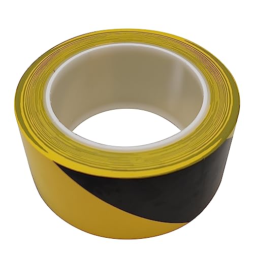 Viecam BY_TAPE_2X100 Black & Yellow Hazard Warning Safety Stripe Tape • 2 Inch X 100 Feet thumb #3