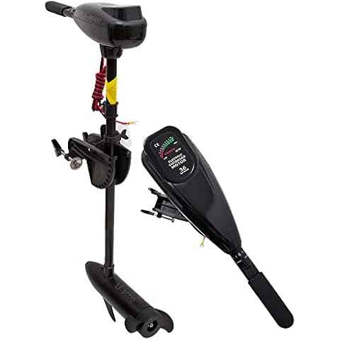 U-BCOO 8 Speed Saltwater Transom Mounted Electric Trolling Motor Fishing Boat Outboard Motor Kayak (L-12V-36lbs) Cover