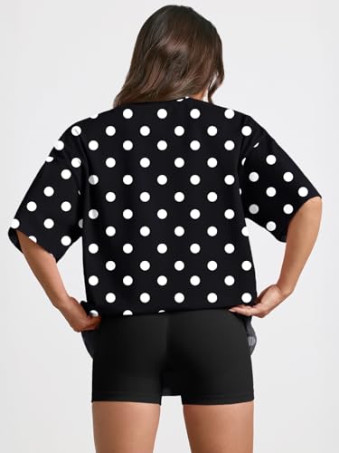 Image of Trendy Queen Womens Oversized T-Shirts Short Sleeves Workout Tops | Casual Summer Gym Tees Plus Size Fashion Clothes 2026