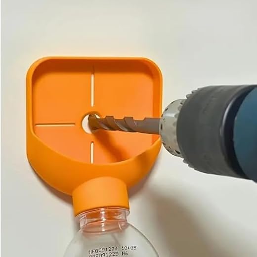 Drill Dust Collector Wall Dust Catcher Tool No Drill Installation Dust Collector for Drilling Clean Wall Home Repair Tool(Orange)