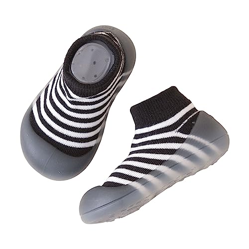 Baby Sneakers Girls Boys Baby Sneakers Children Floor Socks Baby Toddler Shoes Socks Boys and Baby (Black, 8 Toddler)