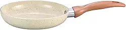 Oikos - Frigideira 18cm Antiaderente de Revestimento Cerâmica Terrara Bege com 5 Camadas para Fogão a Gás, Elétricos, Cerâmicos e Halogênio