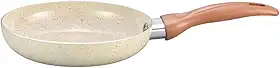 Oikos - Frigideira 18cm Antiaderente de Revestimento Cerâmica Terrara Bege com 5 Camadas para Fogão a Gás, Elétricos, Cerâmicos e Halogênio