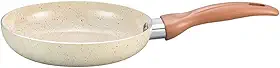 Oikos - Frigideira 18cm Antiaderente de Revestimento Cerâmica Terrara Bege com 5 Camadas para Fogão a Gás, Elétricos, Cerâmicos e Halogênio