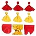 BESPORTBLE 3sets Referee Flags Yellow Soccer Penalty Flag Tossing Sports Game Props 6pcs*3