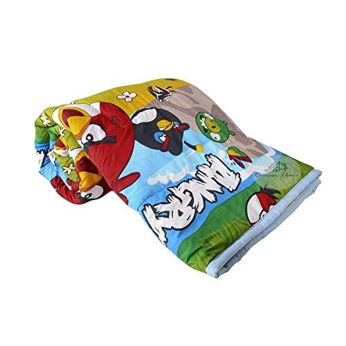 Roman Home Cartoon Kids Design Print only Single Bed Reversible AC Blanke/ AC Dohar/Quilt ( Single Bed Spider Man)