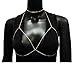 Fashion 21 Women's Sexy Bikini Bra Shaped Link Chain Simple Body Jewelry & Choker Necklace Set (Gold/Choker, Bra Chain Set)