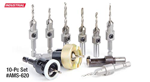 Amana Tool Ams-621 3-Pc Carbide Tipped Countersink Set #TOP1