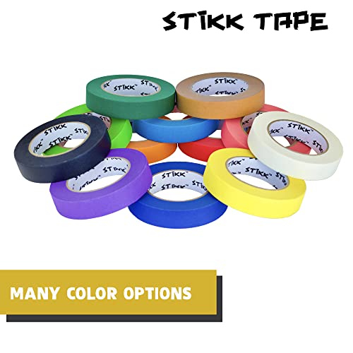 Stikk Painters Tape - 3Pk Yellow Painter Tape - 1 Inch X 60 Yards - Paint Tape For Painting, Edges, Trim, Walls, Ceilings, Finishing - Masking Tape For Diy Paint Projects - Residue-Free Painting Tape #TOP6