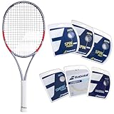 Babolat Pure Strike 100 16x19 4th Gen Tennis Racquet (Carbon Grey) Strung with Your Choice of String