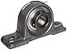 Timken RSA1 11/16 Ball Bearing Pillow Block, 2 Bolt Holes, Relubricatable, Non-Expansion, Cast Iron, Eccentric Locking Collar, Steel Insert, Inch, 1-11/16" Bore Diameter