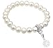 Produktbild Nenalina Charmträger Armband aus Süßwasserperlen mit Blume des Lebens Charm Anhänger in 925 Sterling Silber CS1-3218-000
