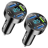 Design compact et portable: Avec une longueur de seulement 6 cm, ce usb à allume cigare charge rapide est ultra-compact et discret. Il s’insère facilement dans la prise allume-cigare sans gêner la conduite. Son corps métallique et sa base à ressort assurent une fixation stable même sur route cahoteuse. Parfait pour les conducteurs exigeants