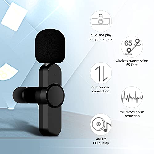 Audio Opname Draadloze Lavalier Microfoon, Automatisch synchroniseert Mic Revers Microfoon voor YouTube Facebook Live… - Image 4