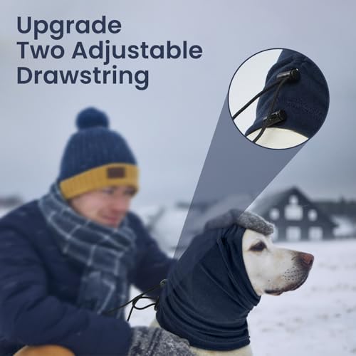 Image of Nanaki Dog Calming Hoodie-No Shake Hematomas Ear Wraps Cover, Adjustable Dog Snood Ear Muffs Protector for Noise Protection, Anxiety Relief, Fireworks, Grooming, Bathing, 4th of July