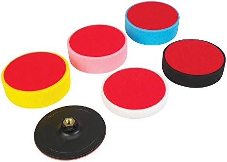 Silverline 285024 Hook and Loop Polishing Foam Head Kit 6pce 150 x 50 mm