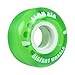 Bigfoot Skateboard Wheels 83A Soft Street Cruiser Filmer with Ceramic Bearings (Green, 55mm)