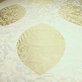 jab anstoetz teppich Material: Trevira CS Stoff Trevira® CS Jacquard Blatt ecru champagner B1 schwer entflammbar