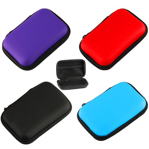 QiXinGYL 4 scatole per carte da gioco, custodia per cavi, organizer per carte da gioco, custodia per carte da gioco, custodia per carte da gioco, custodia per giochi di carte, valigetta, cavo dati,