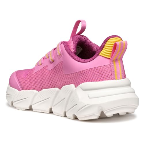 Geox J FLEXYPER Fast Girl Sneaker, Pink/Yellow, 11 UK Child - Image 5