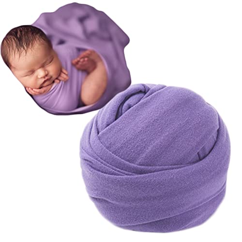 Zeroest Newborn Photography Outfits Props Stretch Wraps (Purple)