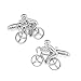 Aeici Gemelli Personalizzati Gemelli Polso Uomo Bicicletta Gemello Argento