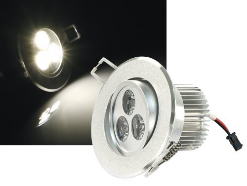 Preisvergleich Produktbild LED-Einbaustrahler McShine ''LES-686''. 6W LEDs. 86mm-Ø. warmweiß