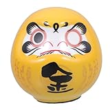 NESTINGHO Japanische Porzellanminiatur Wunschpuppe für Sushi Gaststätten und Heimdeko 6cm Glücksbringer Figur aus Keramik