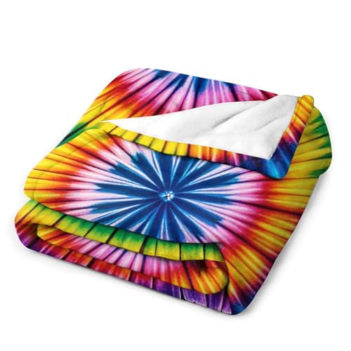 Plaid flanelle tie dye doux pour éliminer les frissons