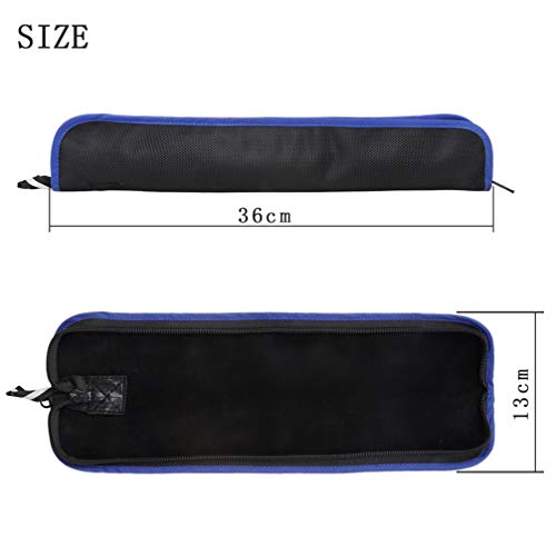 Artibetter Flötenkoffer Tragetasche Wasserdichte Tragbare Mini-Saxophon-Tasche Leichte Handtasche für Musikinstrument Schwarz Blau