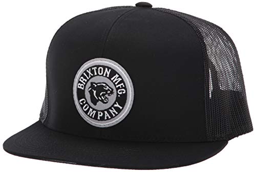 Brixton Men's Forte Medium Profile MESH HAT, Black/Aluminum, One Size