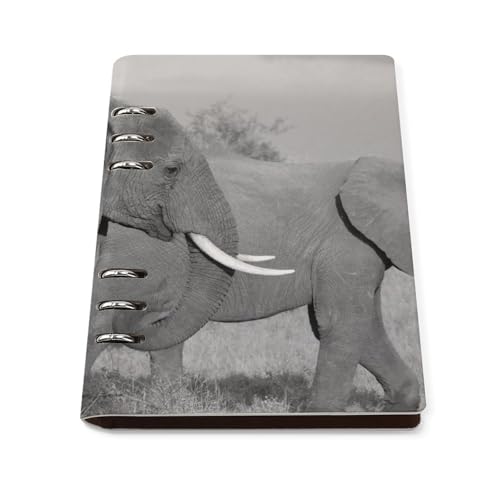 Carnets A5 rechargeables Majestic Éléphant gris lot de 2