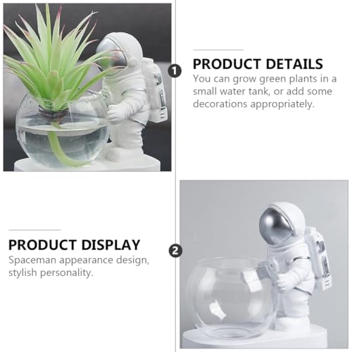 Pot de fleurs à eau avec lampe, cadeau idéal style astronaute - 5