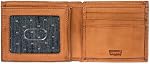 Levi's Mens RFID Security Blocking Extra Capacity Leather Slimfold Wallet Bi-Fold Wallet