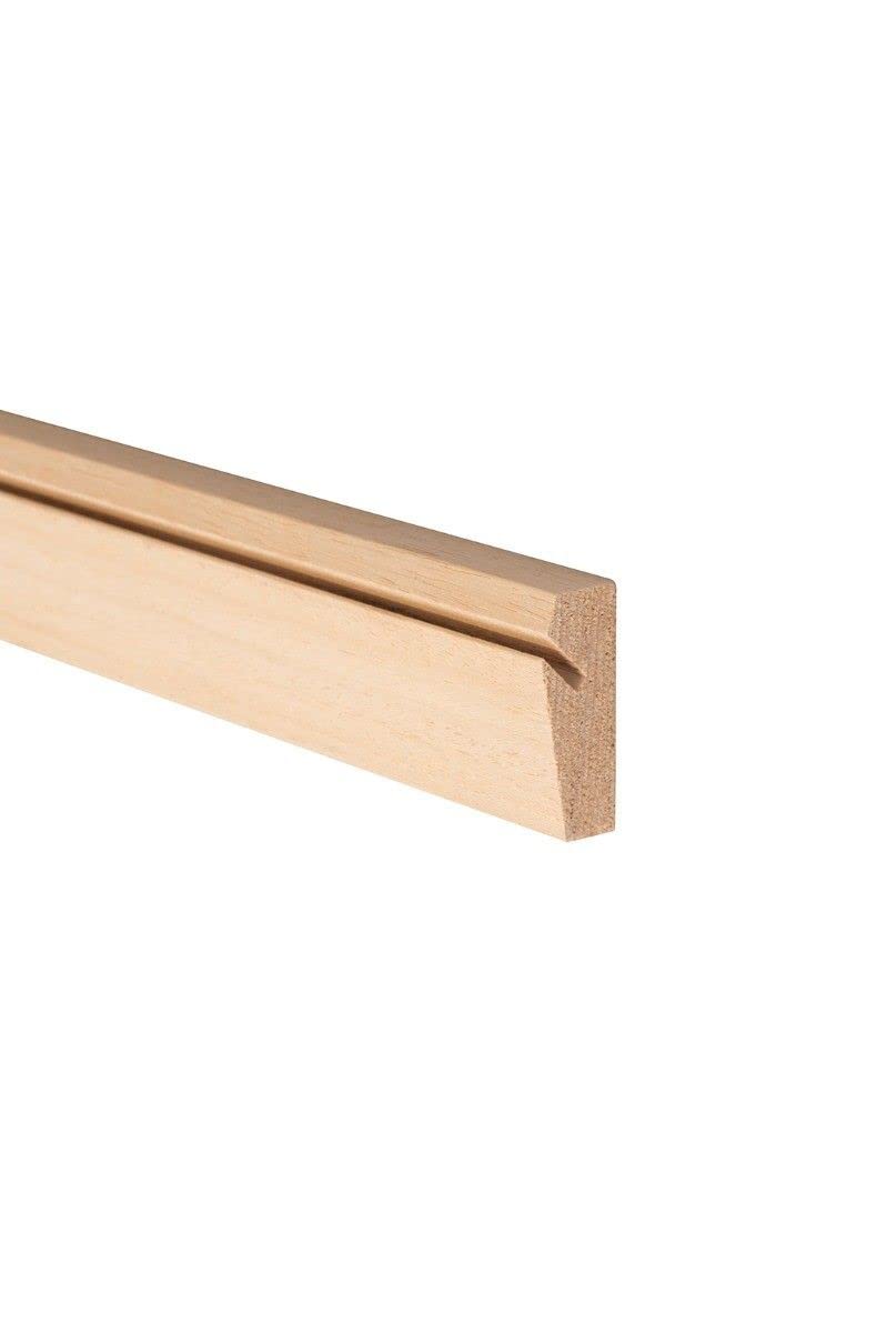 STAS Riva - 47 inch Wooden Picture Rails - Robust Wood Art Hanging Moulding Profile