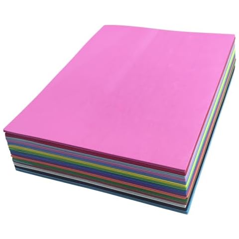 Create Amazing Crafts Foam Sheets - 9x12 Inch 2mm Eva Color Craft Foam Papers for Preschoolers, Classroom, Scrapbooking, DIY, and Cosplay,15 Colors,30Pcs, by Qidiwin Cover