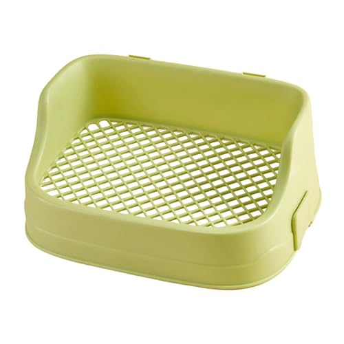 Bac à litière d'angle pour cobaye vert 36x24cm avec fixation stable