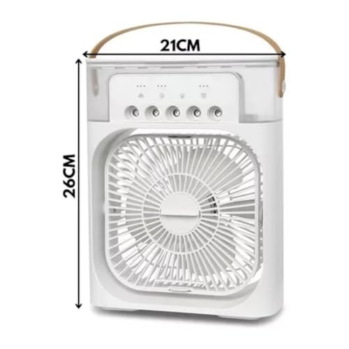 Mini Ventilador Portátil Umidificador de Ar Condicionado LED Wincy