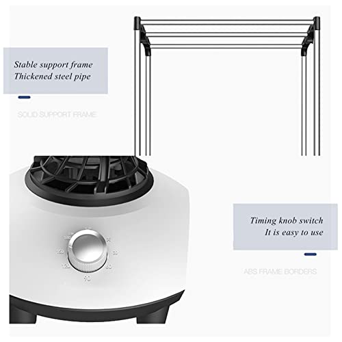 OYhmc 1500W Electric Clothes Dryer, Electric Heated Clothes Airer Dryer Rack, Household Dryer Dustproof Cloth, Energy-Efficient,with 180min Adjustable Timer - Image 6
