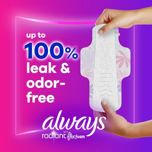 Always NO MODEL Radiant Feminine Pads For Women, Size 1 Regular Absorbency thumb #1