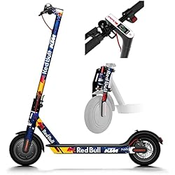 Red Bull Patines Vinilo para Redbull - Patinete eléctrico Compatible con Xiaomi (Azul), 6 o 26 Pegatinas, Resistente Agua, radiación, Golpes. (26)